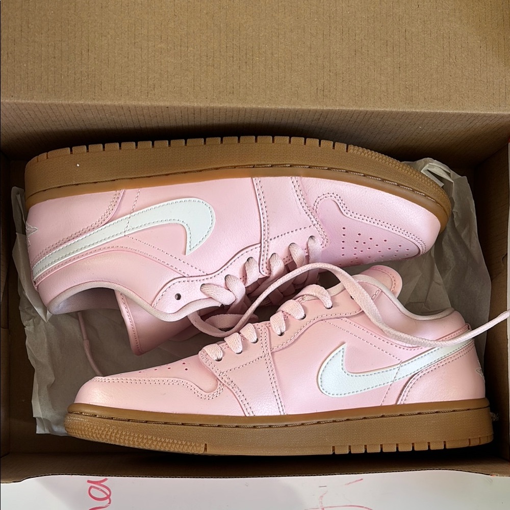 Nike Pink and White Sneakers